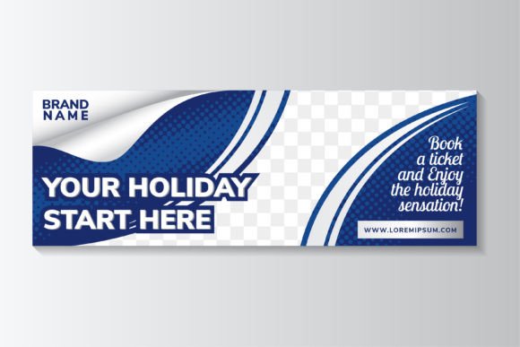 Download Your Holiday Blue Banner - Premium Resources