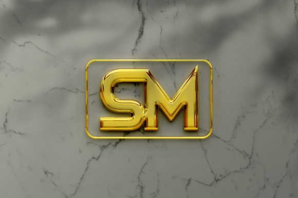 Download Golden Branding Sign Logo Mockup - Golden Collection