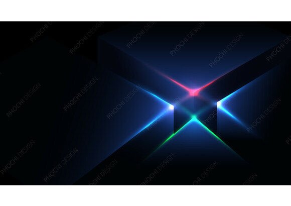 Download Tech Futuristic Neon Light Background - Tech Collection