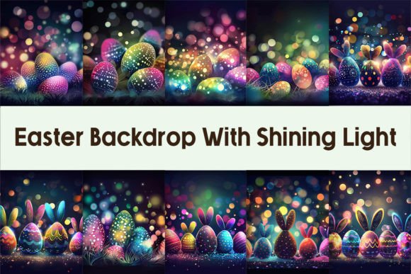 Download Easter Backdrop with Shining Light - Shining Collection