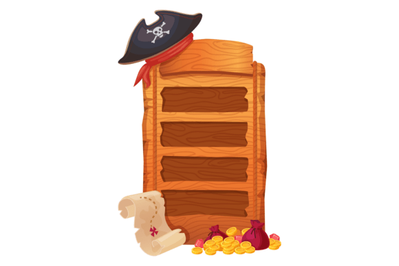 Download Pirate Game Frame. Wooden Menu Blank Tem - Game frame Collection