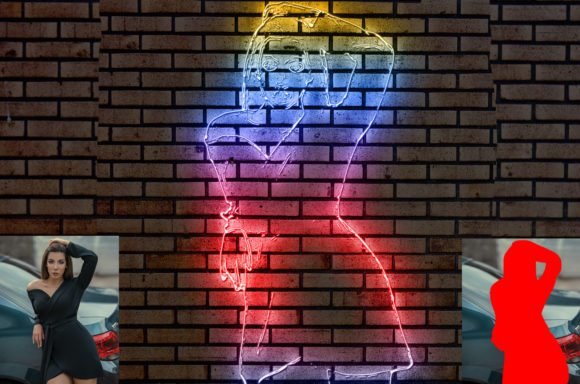 Download Neon Light Effect Photoshop Action - Neon light effect Collection